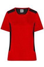 James&Nicholson Damen-Arbeits-T-Shirt "STRONG", Bio-Baumwolle, Black/Carbon XS, JN1823 – Bild 3