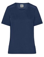 James&Nicholson Damen-Arbeits-T-Shirt "STRONG", Bio-Baumwolle, Black/Carbon XS, JN1823 – Marine/Marine