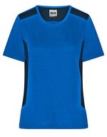 James&Nicholson Damen-Arbeits-T-Shirt "STRONG", Bio-Baumwolle, Black/Carbon XS, JN1823 – Royal/Marine