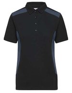 James&Nicholson Workwear Polo -STRONG- Bio-Baumwolle für Damen, Black/Carbon XS, JN1825 – Bild 2