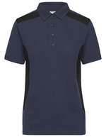 James&Nicholson Workwear Polo -STRONG- Bio-Baumwolle für Damen, Black/Carbon XS, JN1825 – Carbon/Black