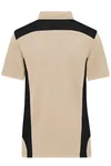 James&Nicholson Workwear Polo -STRONG- Bio-Baumwolle für Damen, Stone/Black 4XL, JN1825 – Bild 4