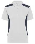 James&Nicholson Workwear Polo -STRONG- Bio-Baumwolle für Damen, White/Carbon L, JN1825 – Bild 2