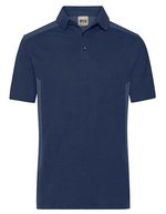 James&Nicholson Workwear Polo -STRONG-, Bio-Baumwolle für Herren – Navy/Navy