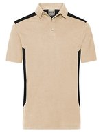 James&Nicholson Workwear Polo -STRONG-, Bio-Baumwolle für Herren, Navy/Navy 3XL, JN1826 – Stone/Black