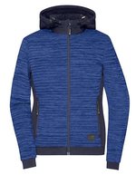 James&Nicholson Hybridjacke mit DuPont Wattierung für Damen, Carbon Melange/Black XS, JN1843 – Royal Melange/Navy