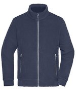 James&Nicholson Sherpa Fleece Jacke mit Reißverschluss – Navy