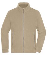 James&Nicholson Sherpa Fleece Jacke mit Reißverschluss – Stone