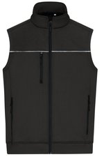 James&Nicholson Hybrid Workwear Weste mit Sherpa-Innenfutter, Carbon/Black XS, JN1867 – Bild 1