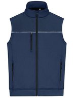 James&Nicholson Hybrid Workwear Weste mit Sherpa-Innenfutter, Carbon/Black XS, JN1867 – Marine/Marine