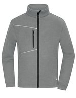 Fleece Jacket - Corduroy Look – Steel Grey