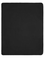 James&Nicholson Fleece-Decke 130x170 cm Antipilling – Black/Light Grey