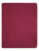 James&Nicholson Fleece-Decke 130x170 cm Antipilling – Bordeaux/Natural