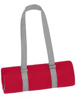 James&Nicholson XL Picknickdecke mit Fleece-Oberfläche, Black 180 x 180 cm, JN1906 – Rouge