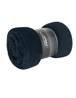 James&Nicholson Microfaser Fleece Decke XL 180x130 cm, Black 180 x 130 cm, JN1907 – Navy