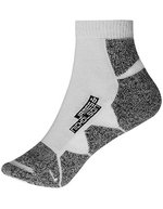 James&Nicholson Sport Sneaker Socken mit Dämpfung, Black/White 35-38, JN214 – White/White