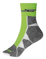 James&Nicholson Atmungsaktive Sportsocken mit Kettelnaht, Black/White 35-38, JN215 – Bright Green/White