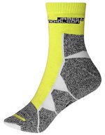 James&Nicholson Atmungsaktive Sportsocken mit Kettelnaht, Black/White 35-38, JN215 – Bright Yellow/White