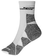James&Nicholson Atmungsaktive Sportsocken mit Kettelnaht, Black/White 35-38, JN215 – White/White