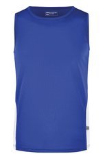 James&Nicholson Lauf Tanktop mit Mesh-Einsätzen für Herren, Black/Red S, JN305 – Bild 3