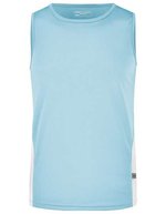 James&Nicholson Lauf Tanktop mit Mesh-Einsätzen für Herren, Black/Red S, JN305 – Ocean/White