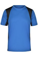 James&Nicholson Funktionelles Herren Laufshirt mit Mesh-Einsätzen, Orange/Black M, JN306 – Bild 1