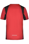 James&Nicholson Functional Men's Running Shirt with Mesh Inserts, Orange/Black M, JN306 – image 4