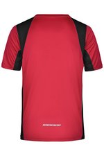 James&Nicholson Funktionelles Herren Laufshirt mit Mesh-Einsätzen, Orange/Black M, JN306 – Bild 4