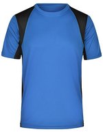 James&Nicholson Funktionelles Herren Laufshirt mit Mesh-Einsätzen, Orange/Black M, JN306 – Royal/Noir