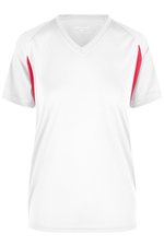 James&Nicholson Running-T-Shirt mit Mesh-Einsätzen für Damen, Red/Black XXL, JN316 – Bild 3