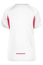 James&Nicholson Running-T-Shirt mit Mesh-Einsätzen für Damen, Red/Black XXL, JN316 – Bild 4