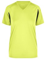 James&Nicholson Running-T-Shirt mit Mesh-Einsätzen für Damen, Red/Black XXL, JN316 – Bild 2