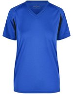 James&Nicholson Running-T-Shirt mit Mesh-Einsätzen für Damen, Red/Black XXL, JN316 – Royal/Noir
