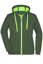 James&Nicholson Doubleface Jacke mit Kapuze für Damen in, Azur/Navy S, JN354 – Bild 1