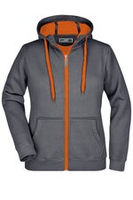 James&Nicholson Doubleface Jacke mit Kapuze für Damen in, Azur/Navy S, JN354 – Bild 3