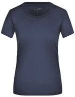James&Nicholson Active-T-Shirt taillierter Schnitt für Damen, Acid Yellow XS, JN357 – Navy