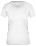 James&Nicholson Active-T-Shirt taillierter Schnitt für Damen, Acid Yellow XS, JN357 – White