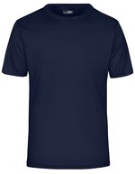 James&Nicholson Atmungsaktives Funktions T-Shirt für Sport, Acid Yellow S, JN358 – Blu navy