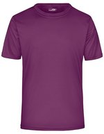 James&Nicholson Atmungsaktives Funktions T-Shirt für Sport, Acid Yellow S, JN358 – Viola