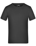 James&Nicholson Junior Active-T Funktions T-Shirt, Rundhals – Black