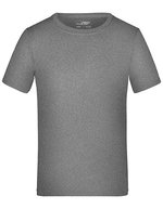James&Nicholson Junior Active-T Funktions T-Shirt, Rundhals – Dark Melange