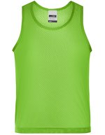 James&Nicholson Atmungsaktives Kinder-Markierungshemd Signal-T – Signal Green