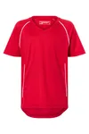 James&Nicholson Junior Team Shirt mit V-Ausschnitt, Royal/White XL (146/152), JN386K – Bild 3