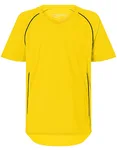 James&Nicholson Junior Team Shirt mit V-Ausschnitt, Royal/White XL (146/152), JN386K – Yellow/Black