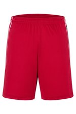 James&Nicholson Atmungsaktive Team Shorts mit Kordelbund, Black/White S, JN387 – Bild 1