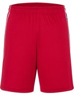 James&Nicholson Atmungsaktive Team Shorts mit Kordelbund, Black/White S, JN387 – Red/White