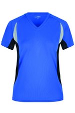 James&Nicholson Running-T mit V-Ausschnitt für Damen, Red/Black S, JN390 – Bild 1