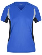 James&Nicholson Running-T mit V-Ausschnitt für Damen, Red/Black S, JN390 – Reale/Nero