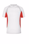 James&Nicholson Laufshirt mit Reflektoren, Red/Black S, JN391 – Bild 3