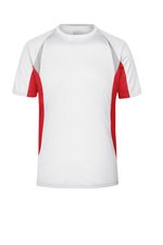 James&Nicholson Laufshirt mit Reflektoren, Red/Black S, JN391 – Bild 3